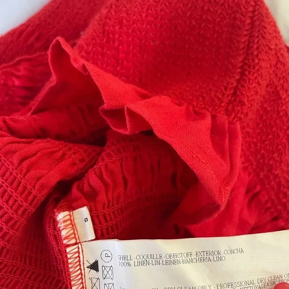 Revolve Capulet red linen bodycon dress - Picture 6 of 7